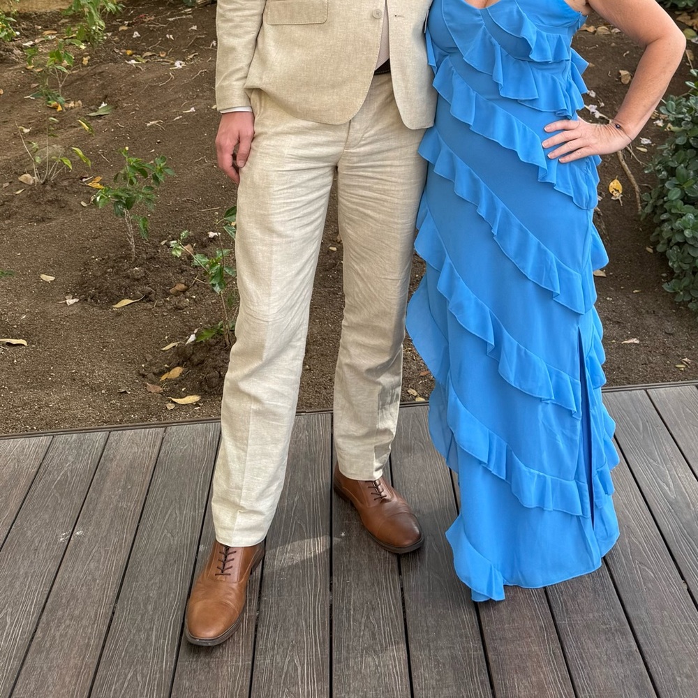 Petal & Pup Blue Layered Maxi Dress - Picture 3 of 3